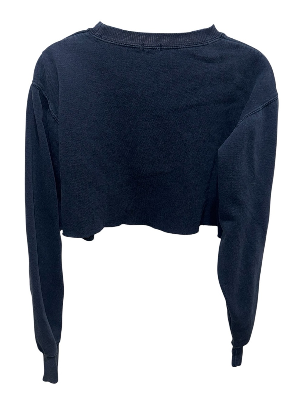 Brandy Melville Navy American Flag Cropped Sweatshirt One Size USA - Picture 4 of 5